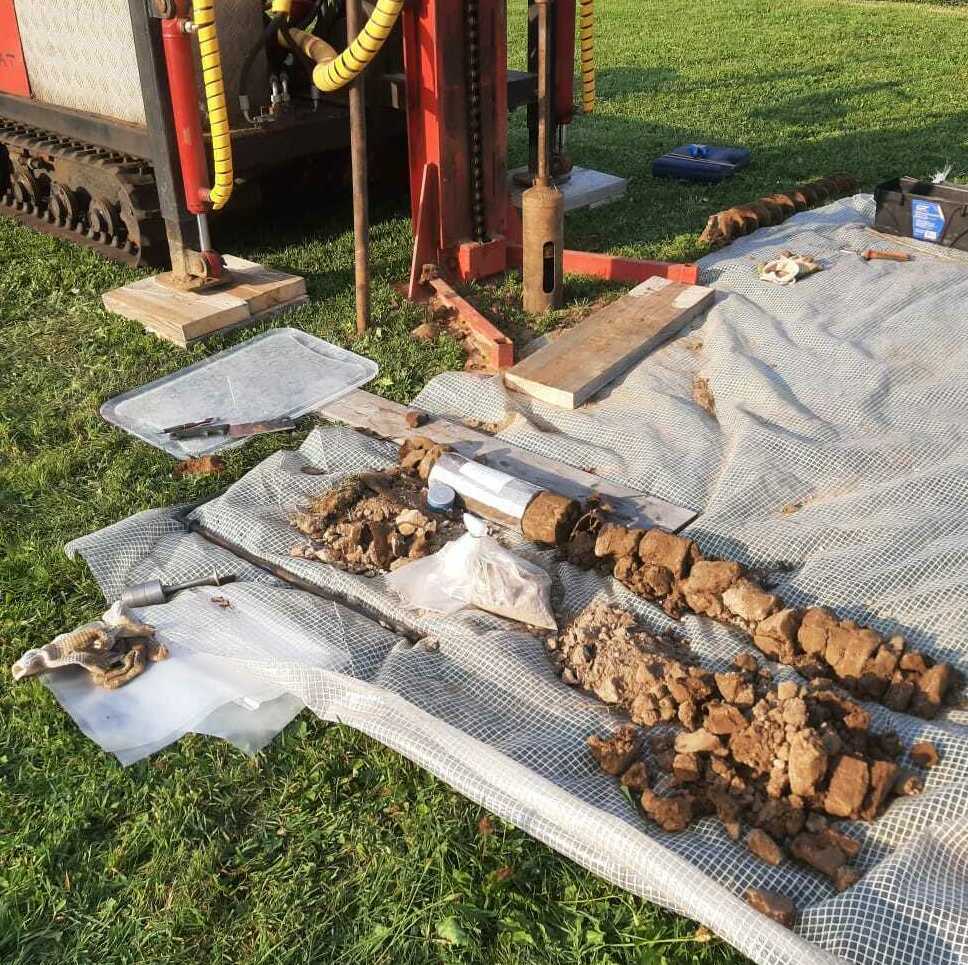 Отбор образцов грунтов для испытаний при выполнении инженерных изысканий под строительство коттеджа Геология участка